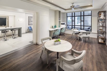 Community Workspace at Camden Post Oak Apartment in Houston, Tx