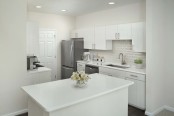 Kitchen with center island at Camden Lansdowne