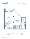 Blueprint of 0.1HA Floor Plan, Studio with 1 Bathroom at Camden Cotton Mills Apartments in Charlotte, NC