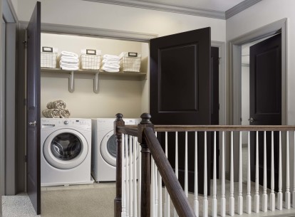 The townhomes full size washer and dryer on third floor