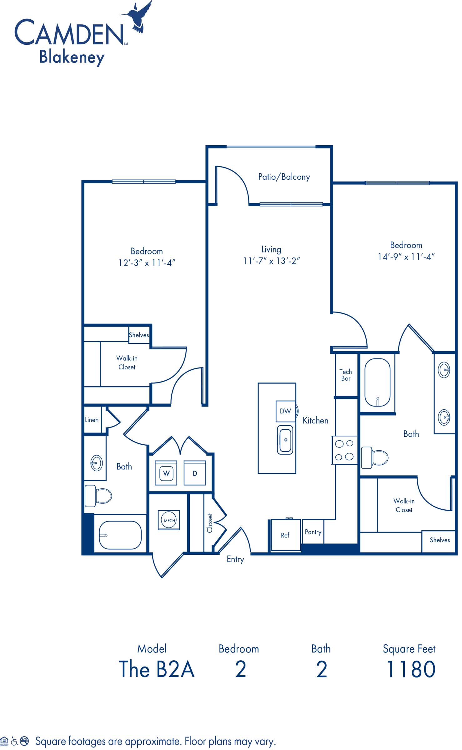 B2A floor plan