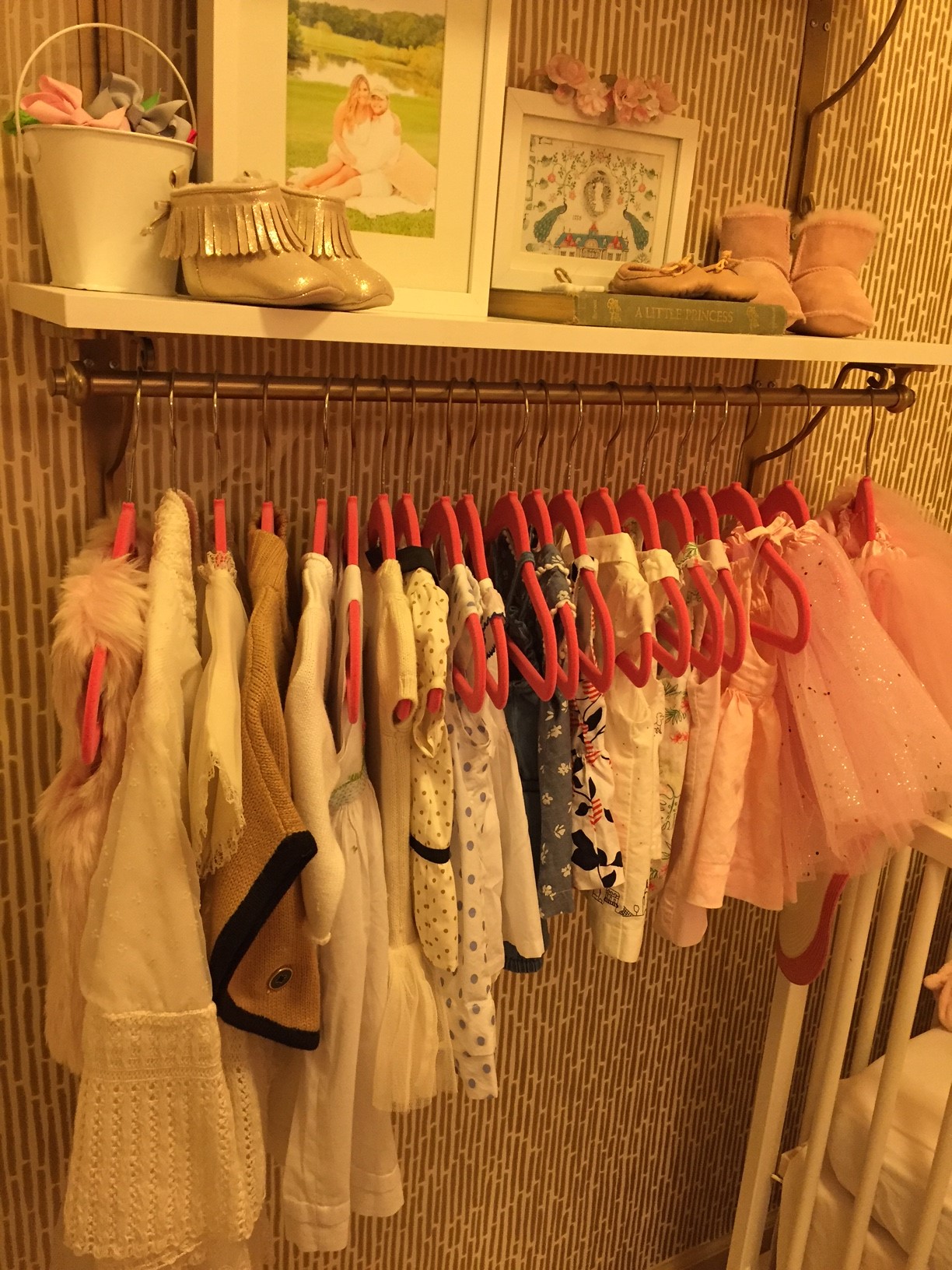 Dresses on Pink Hangers