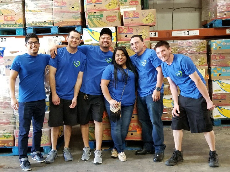 Camden Cares South Bay Volunteers at the Coastal Bend Food Bank