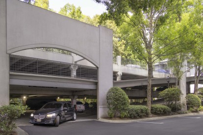 Covered parking garage at Camden Phipps in Atlanta GA