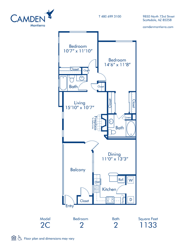 1, 2 & 3 Bedroom Apartments in Scottsdale, AZ - Camden Montierra