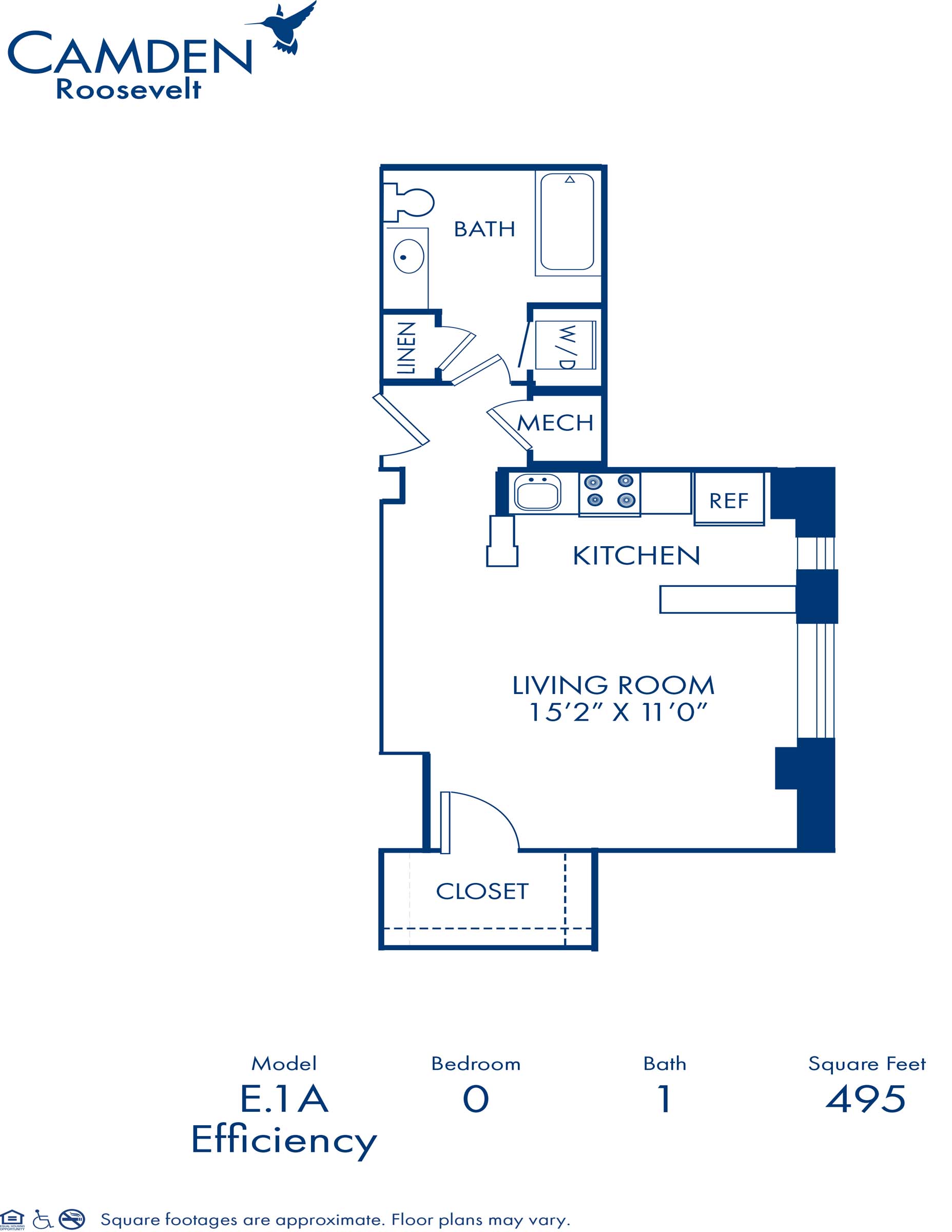 E.1A floor plan