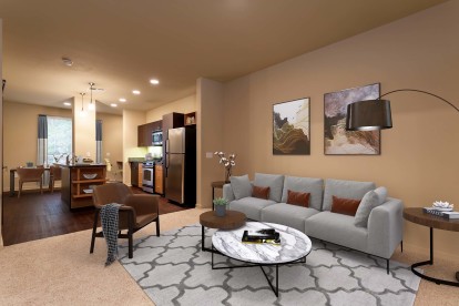 Open concept living room