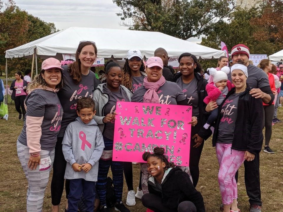 Camden Mid-Atlantic Team and their families posing for a quick photo. Photo courtesy of Yesenia Guzman.