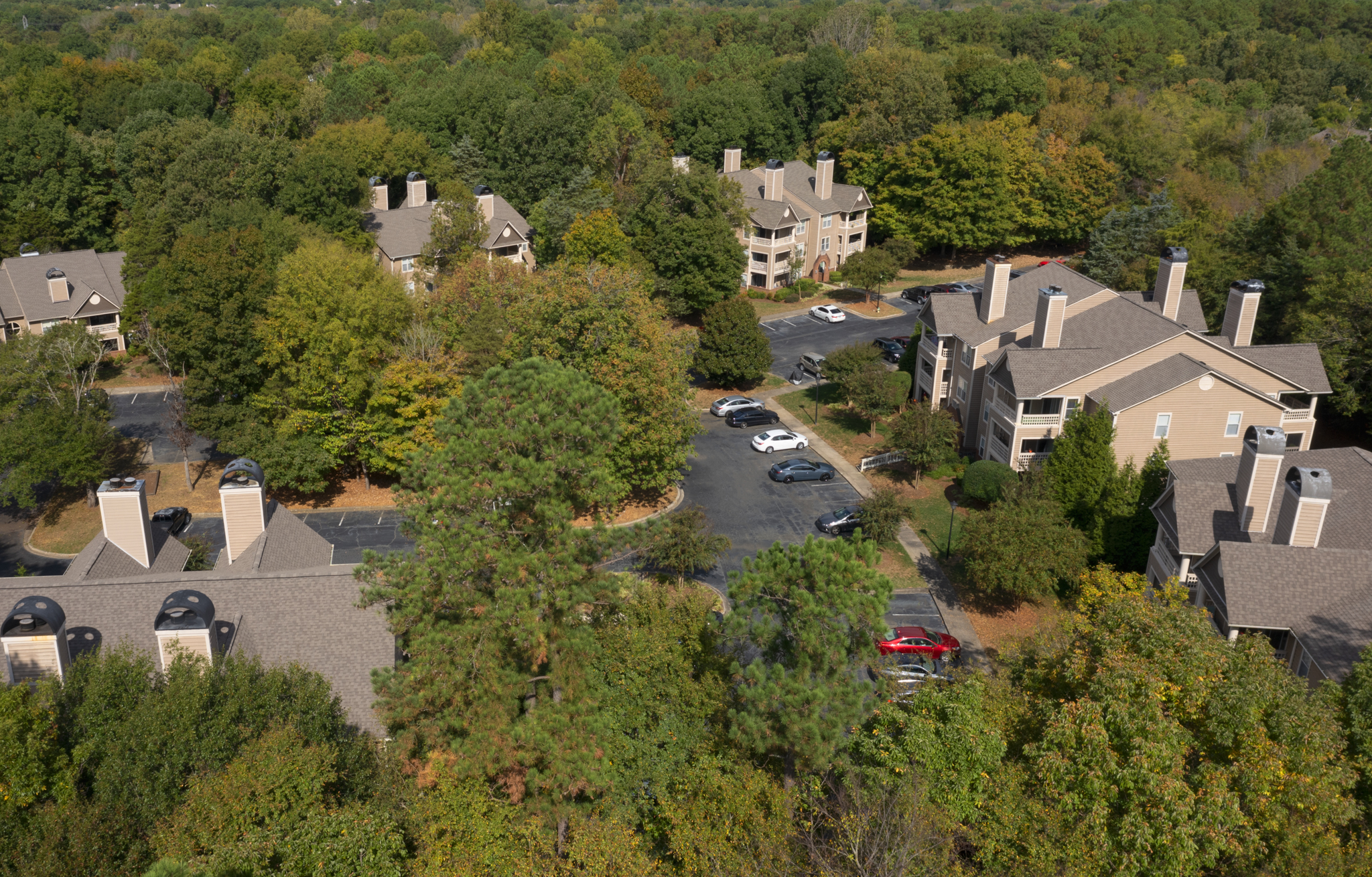 Aerial view of Camden Touchstone in Charlotte, NC