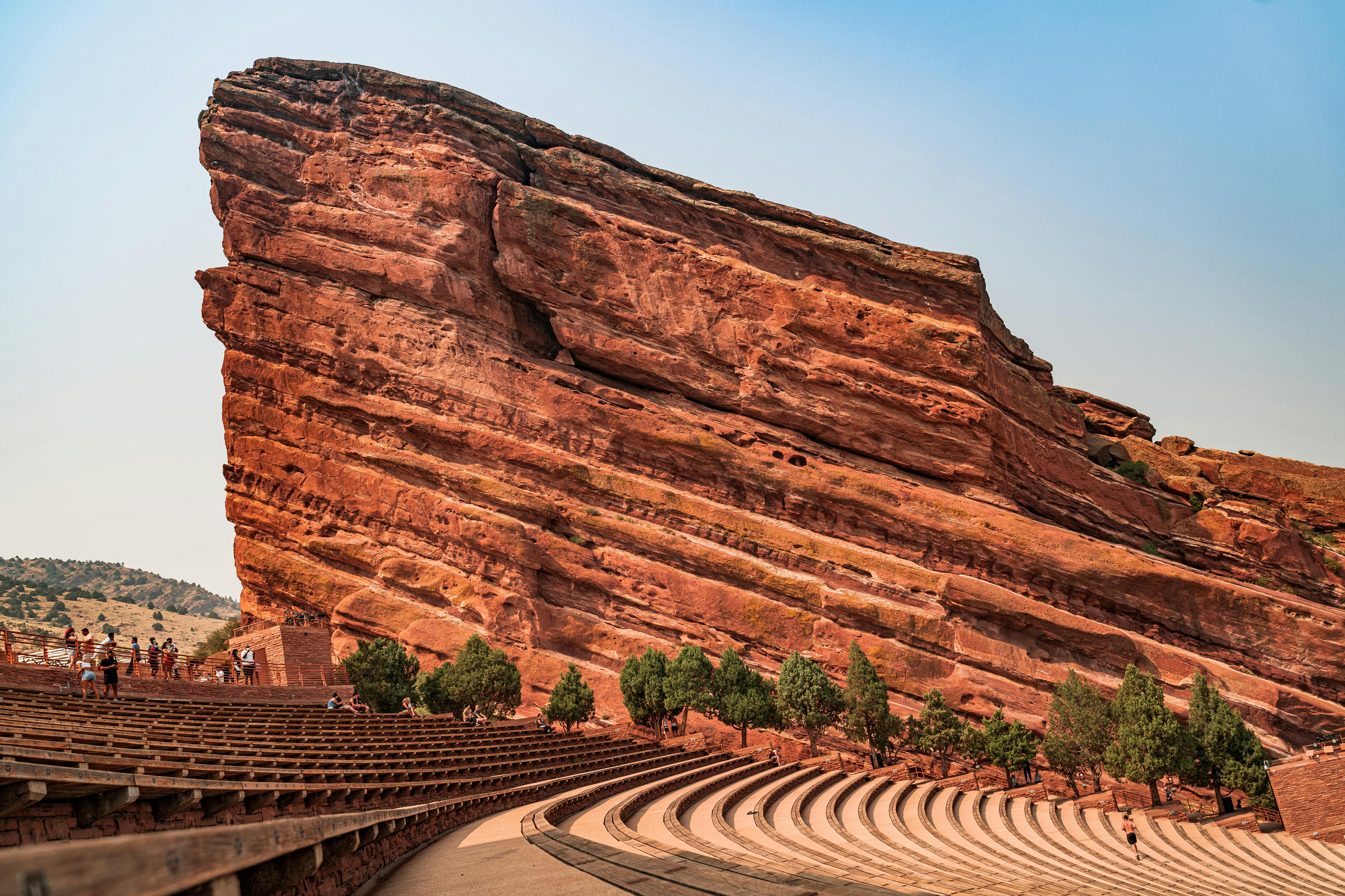 Red Rocks Amphitheater - Photo by Dionel Rodriguez: https://www.pexels.com/photo/dry-rock-formation-over-amphitheatre-6721829/