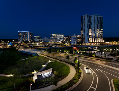 Ballantyne Bowl shopping and dining destination near Camden communities in Ballantyne, NC