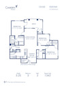 Blueprint of 3.2S Floor Plan, 3 Bedrooms and 2 Bathrooms at Camden Stonecrest Apartments in Charlotte, NC