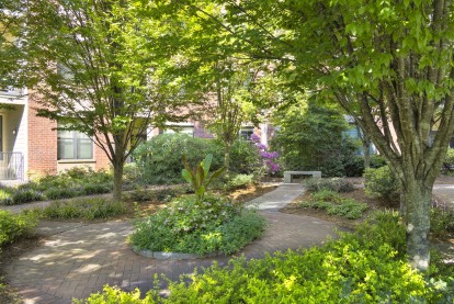 Exterior courtyard at Camden Paces in Atlanta, GA