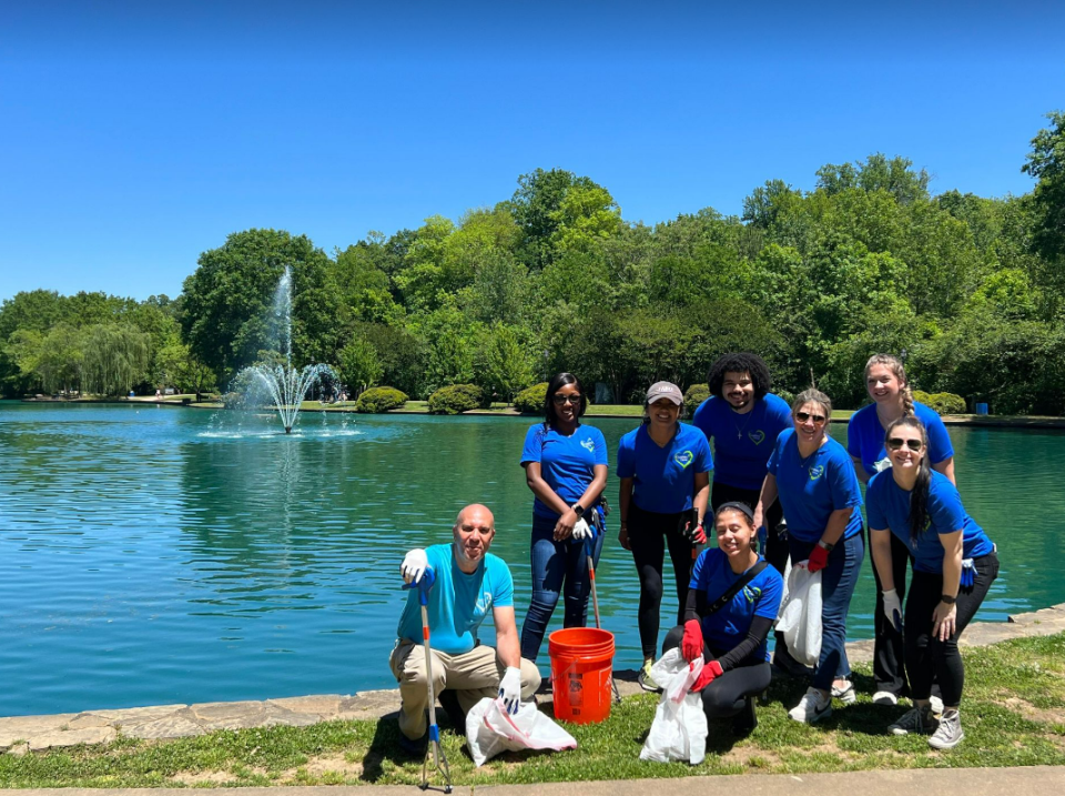 Park Clean Up at Freedom Park - photo courtesy of Allie Starks