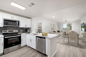 camden crown valley apartments mission viejo ca open concept kitchen and living room