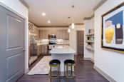 Kitchen at Camden Alpharetta apartments in Alpharetta, GA