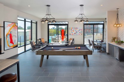 Resident Lounge with Billiards and Seating