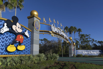 Disney World Entrance near Camden Hunter's Creek apartments in Orlando, Florida.