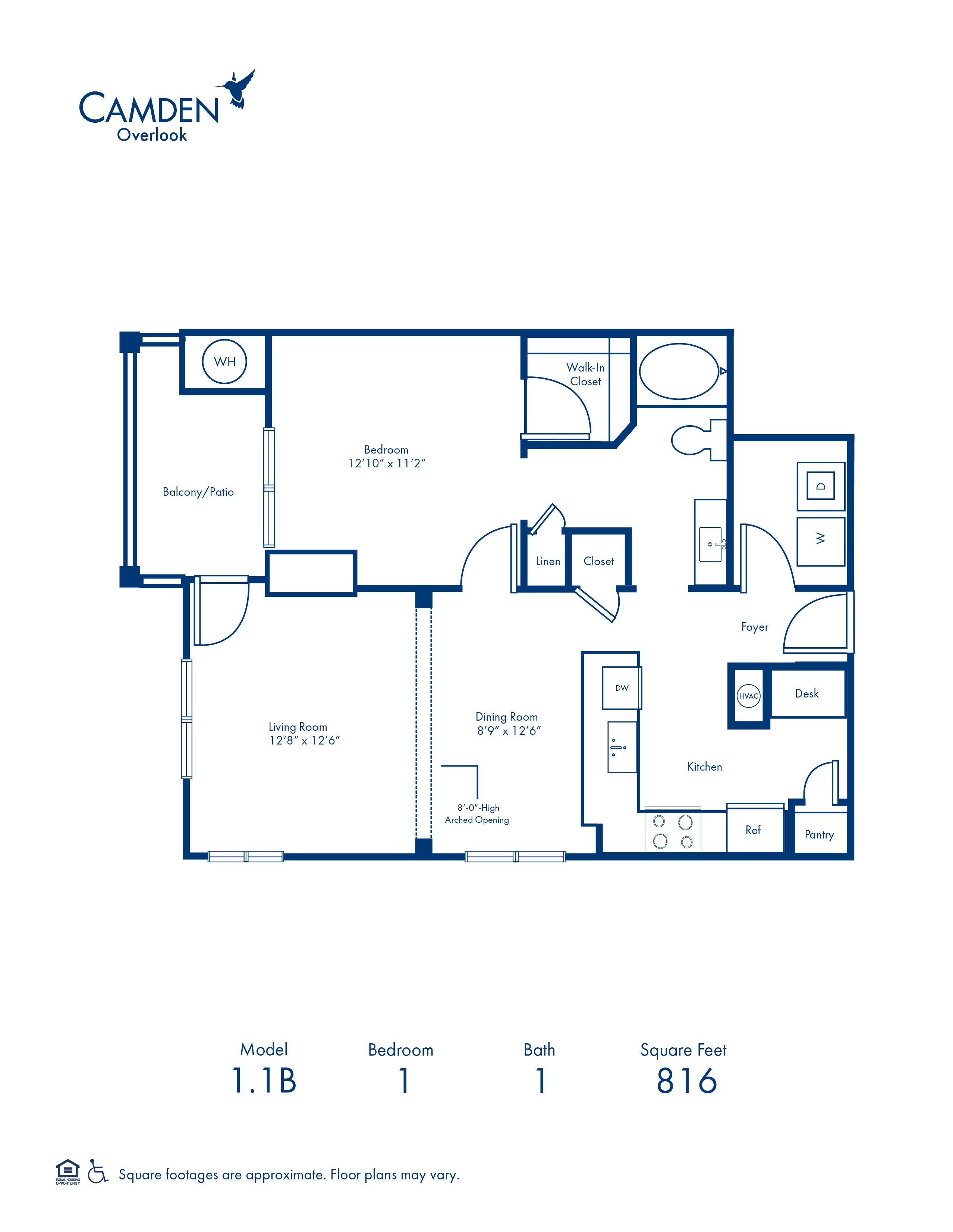 1.1B floor plan