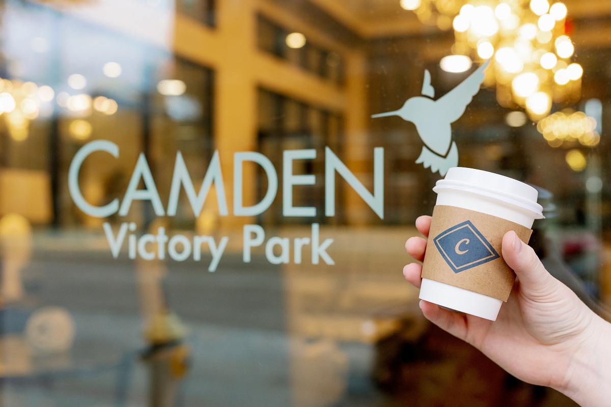 Coffee at front door at Craftwork at Camden Victory Park