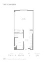 Bluerprint of S1-A Floor Plan, Studio with 1 Bathroom Apartment Home at The Camden in Hollywood, CA