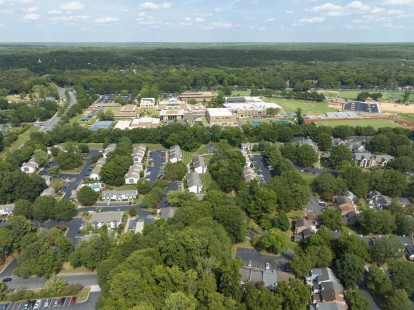 Drone View of Both Phases of Camden Foxcroft in Charlotte, North Carolina