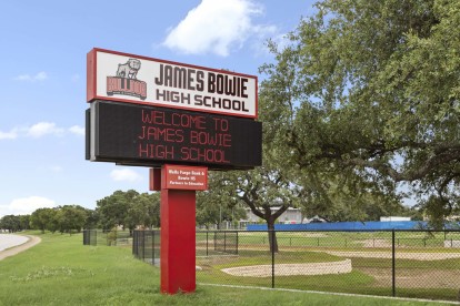 James Bowie High School Across Slaughter Lane from Camden Cedar Hills in Austin, TX