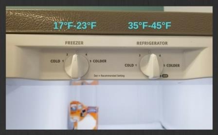 Ideal Refrigerator and Freezer Temperatures