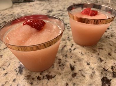 Two glasses of Frosè