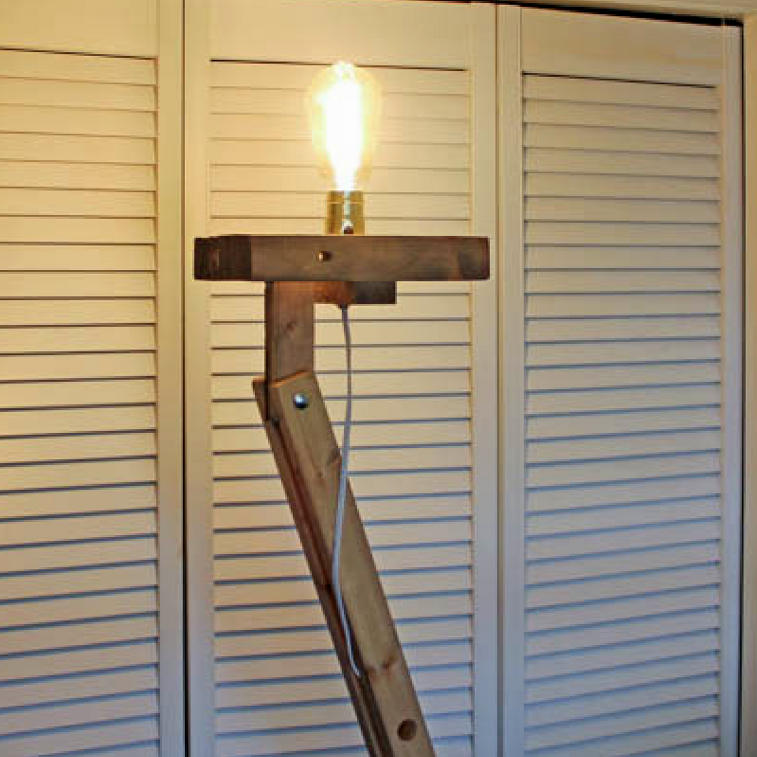 Assemble the bulb on your industrial floor lamp