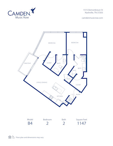 camden-music row-apartments-nashville-tn-two-bedroom-floor plan-B4.jpg