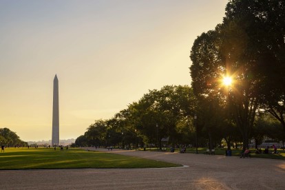 Sunset on the Washington Monument