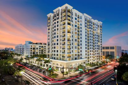 Exterior photo of Camden Central apartments in St. Petersburg, FL