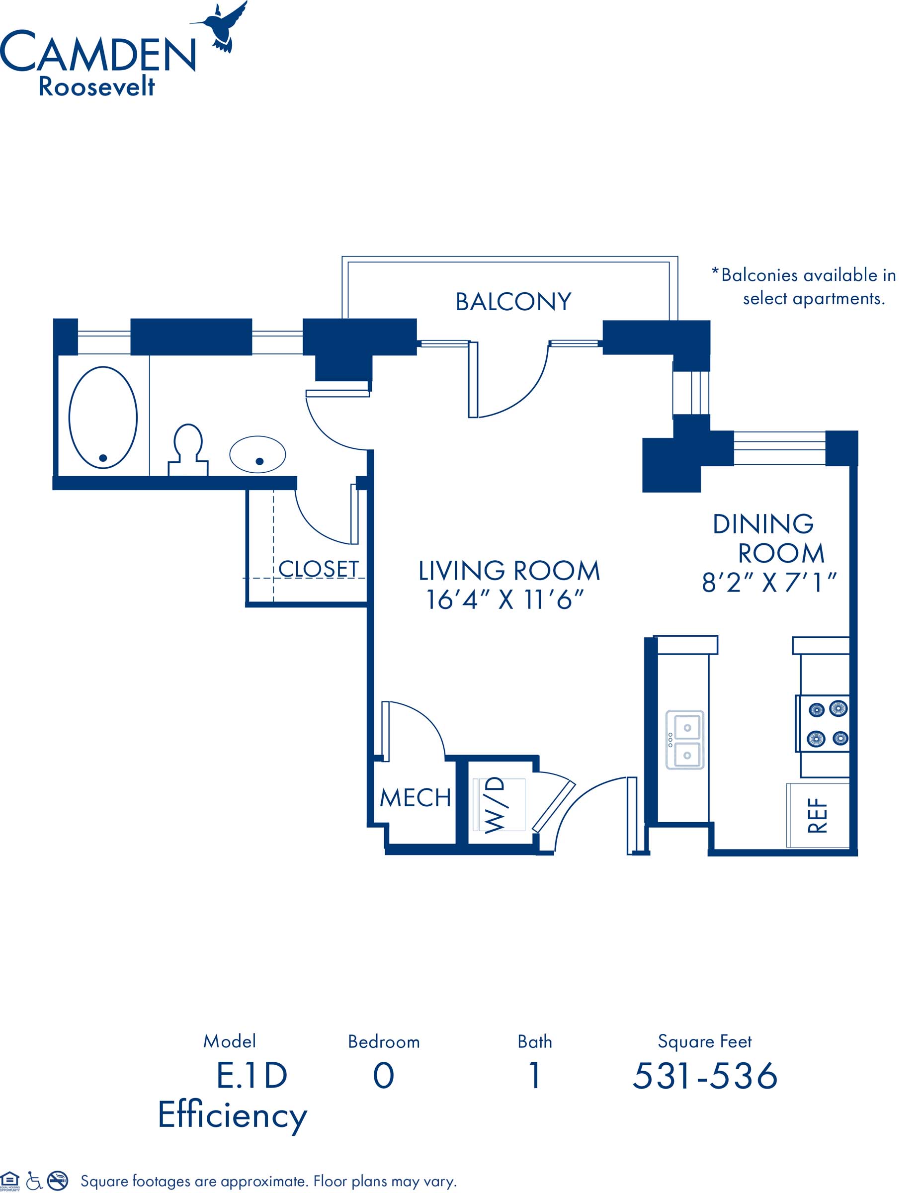 E.1D floor plan