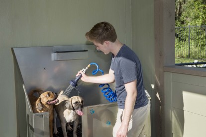 Dog washing station