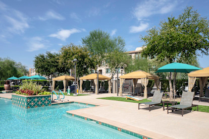 camden foothills apartments scottsdale az pool loungers and cabanas