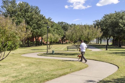 Greenspace and walking trails within community