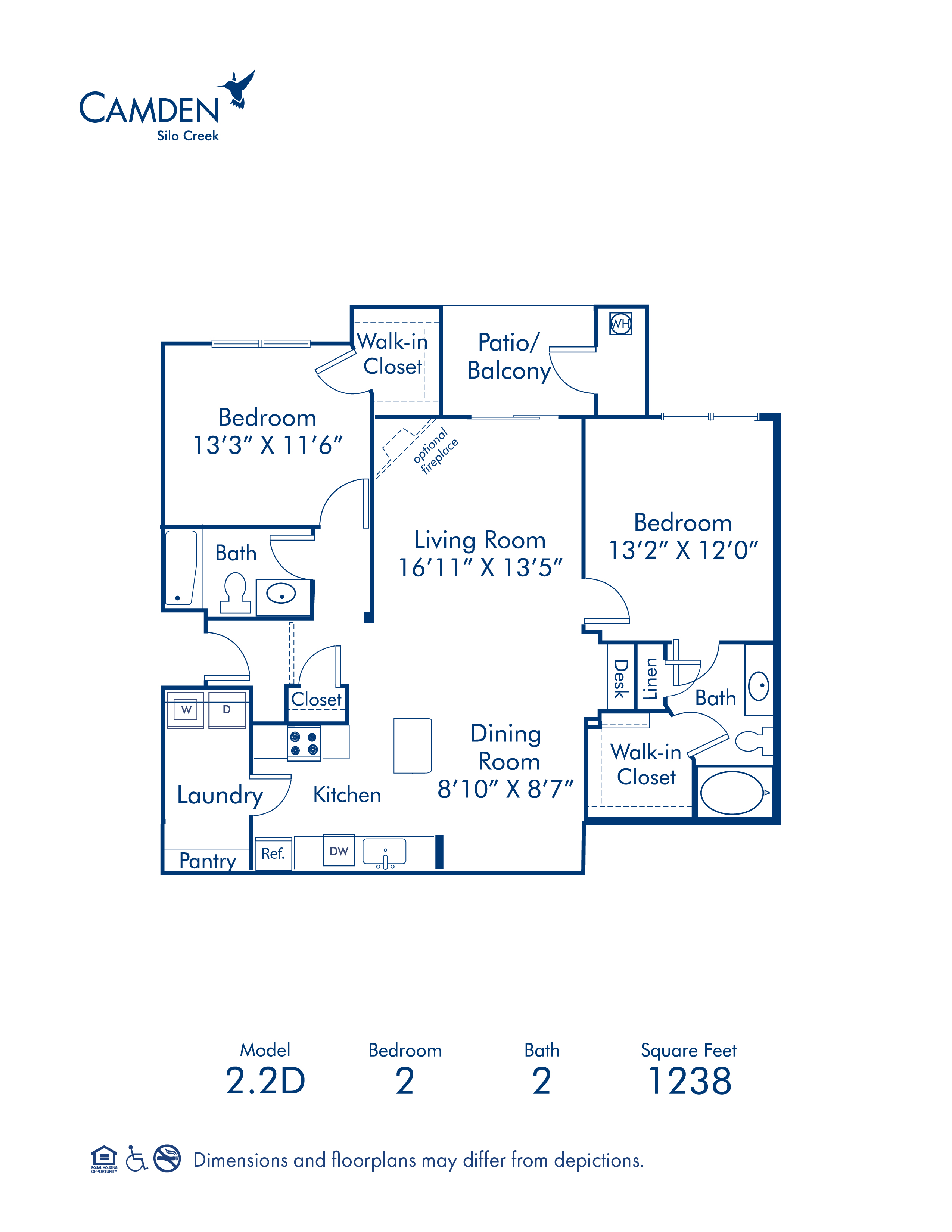 2.2D floor plan