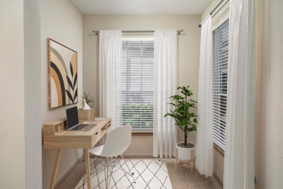 Space to work from home at Camden Midtown Apartments in Houston, TX