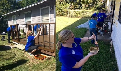 Team Members Working at Camden Cares 2016 Event