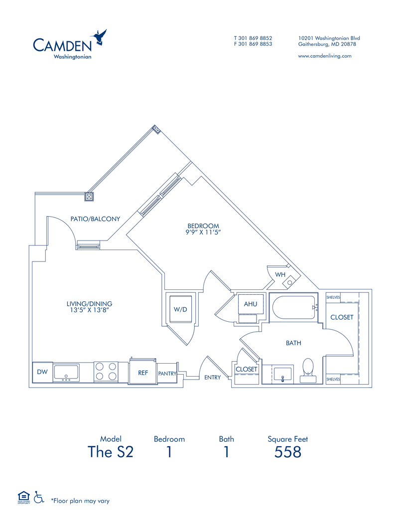 Studio, 1 & 2 Bedroom Apartments in Gaithersburg, MD Camden Washingtonian