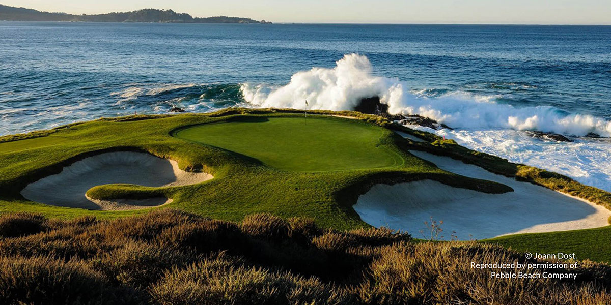 Pebble Beach Golf Links iconic par-3 7th hole