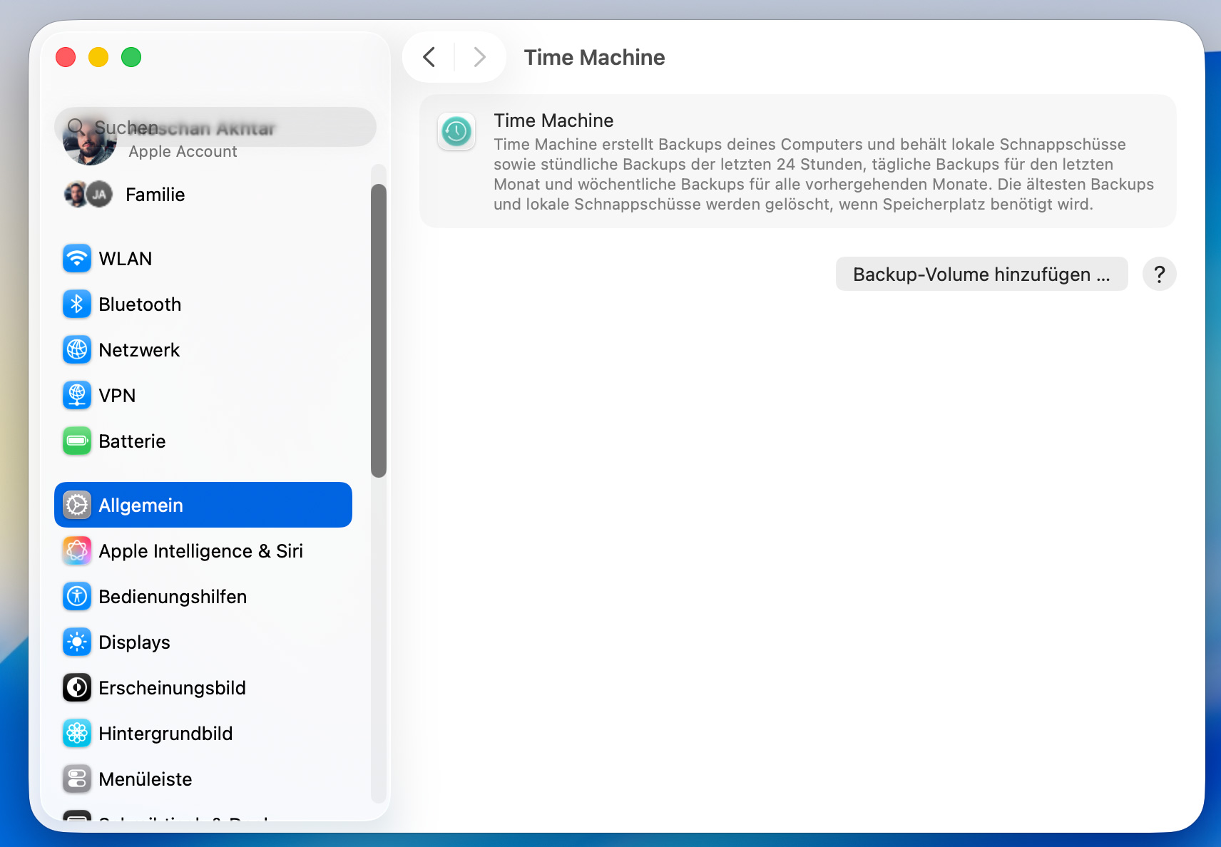 Ein Backup mit der Time Machine ist absolut empfehlenswert