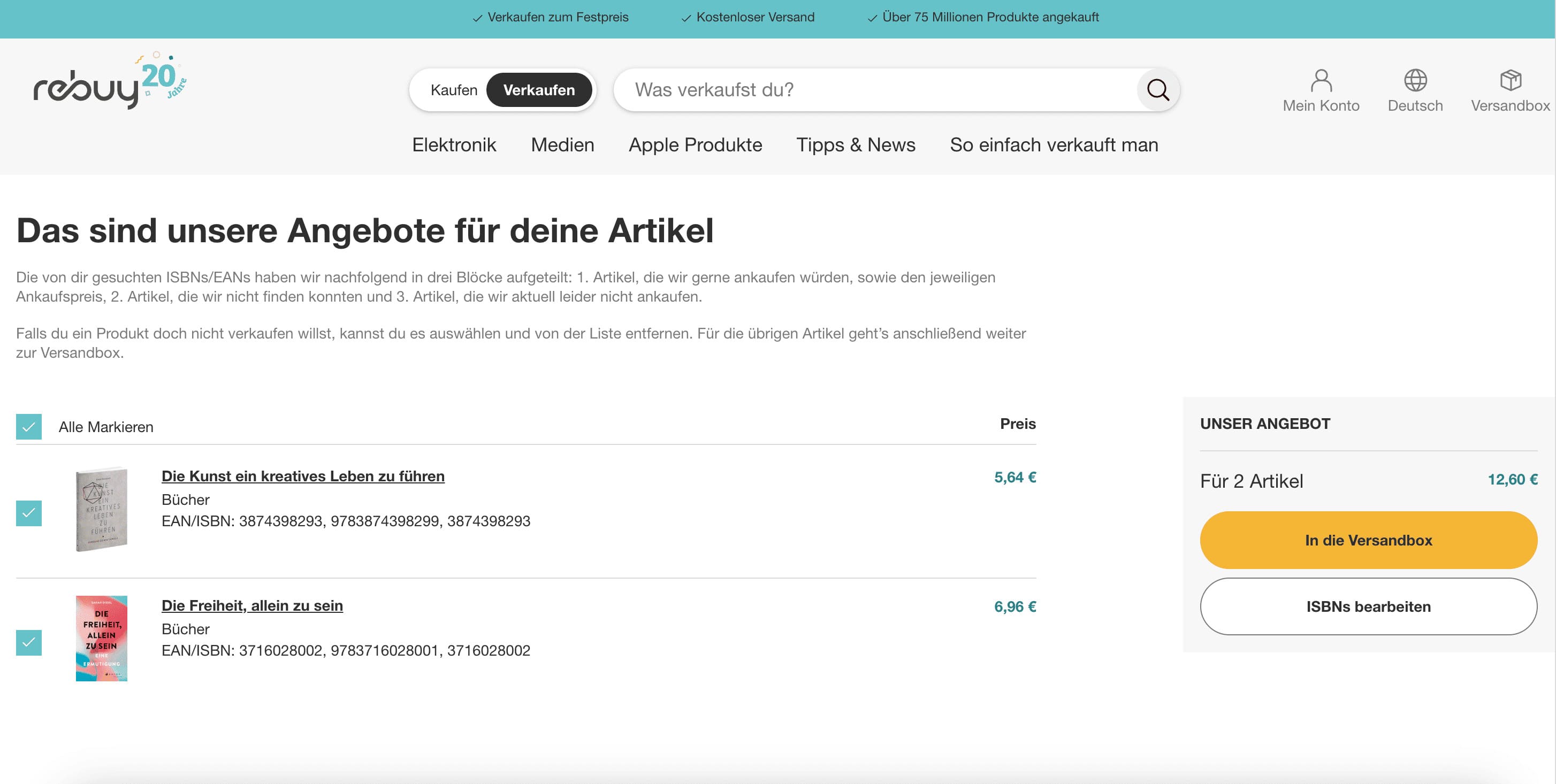Wo kann man Bücher verkaufen? Der rebuy Bücher Scanner & mehr
