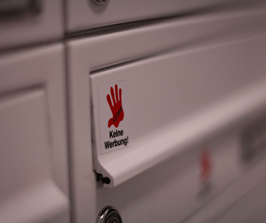 Papierverbrauch reduzieren: keine Werbung aus Papier
