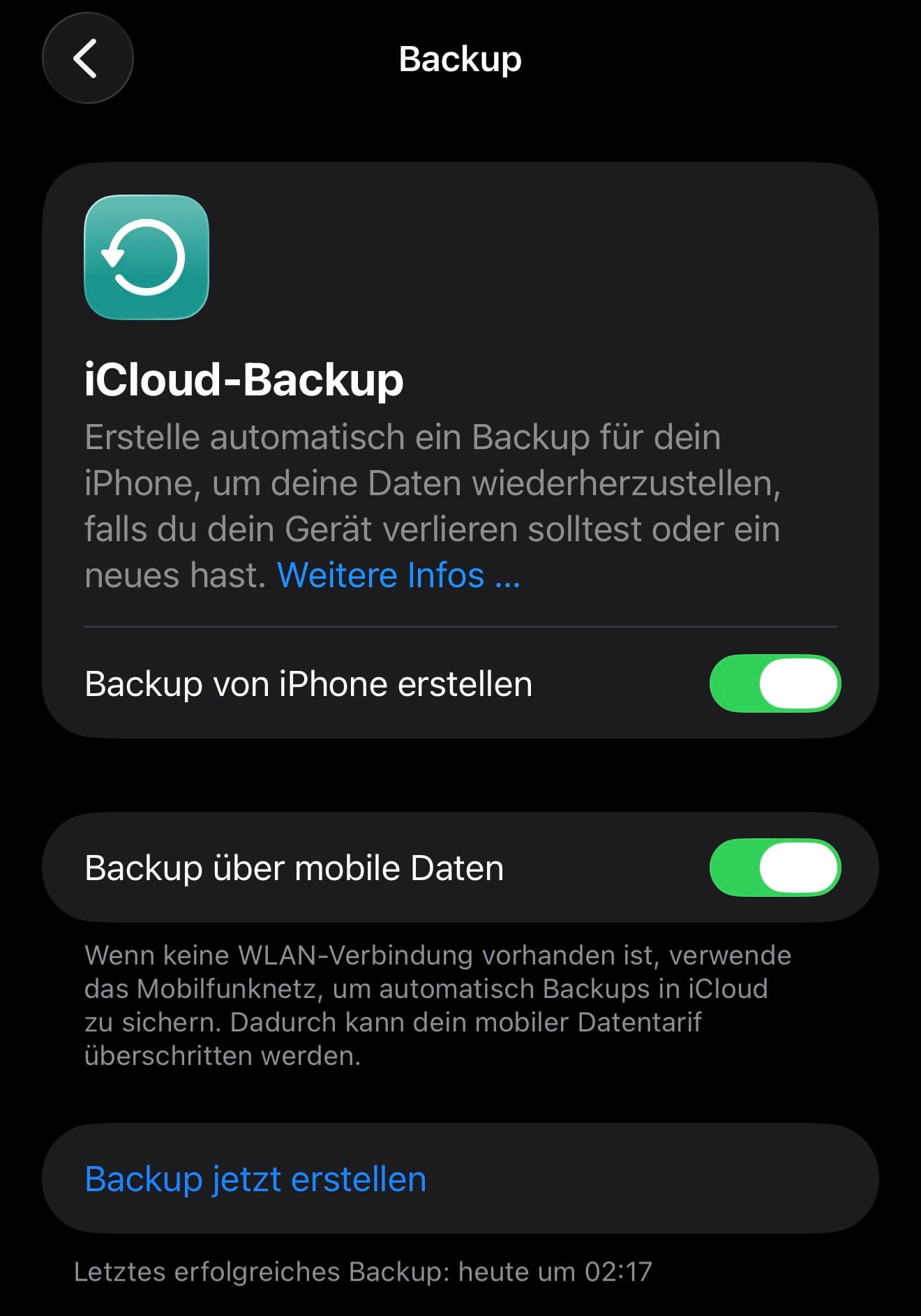 iCloud-Backup