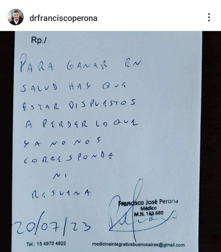 Francisco Perona Pensamiento