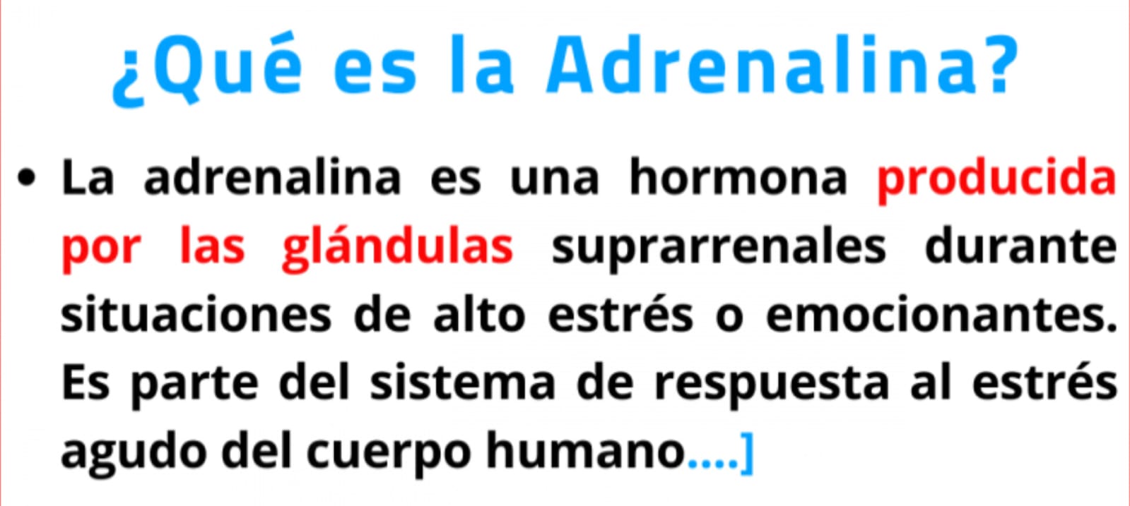 Dolor Del Miedo Adrenalina