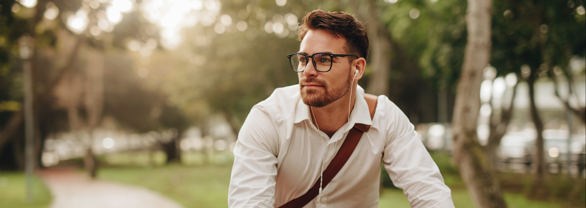 Musik hören auf dem Fahrrad
