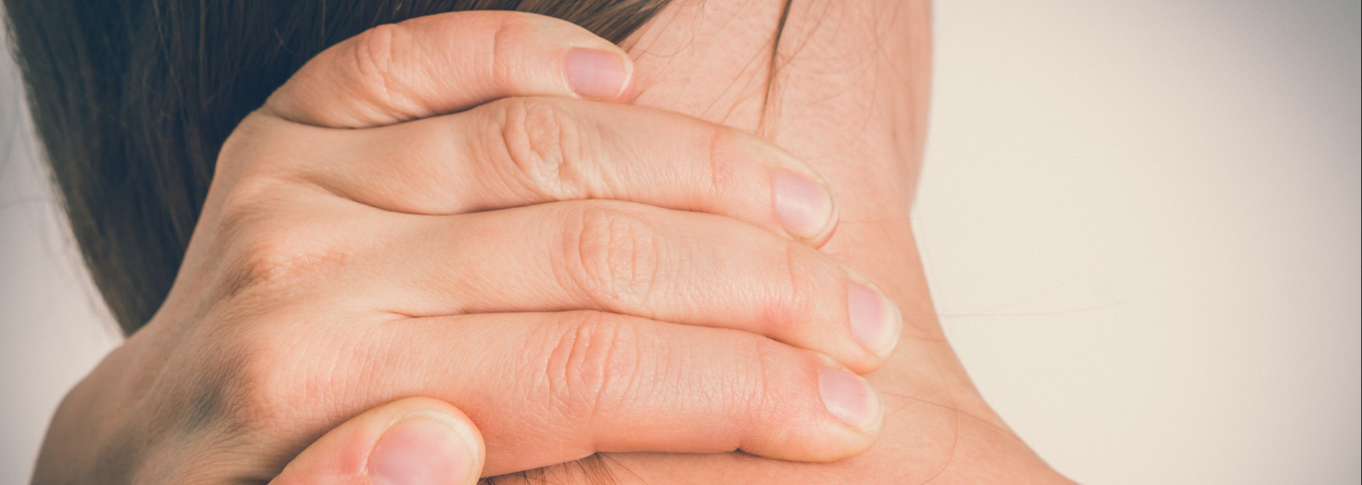 Radfahren verspannter Nacken